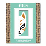 Canevas marque-pages Kitsune boite de kit complet