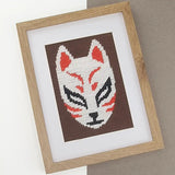 Kit de canevas débutant FUKURI au motif de renard sacré du japon