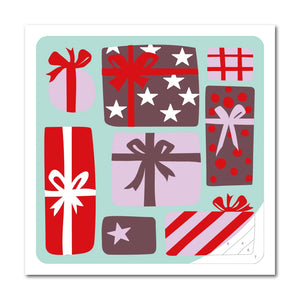 Illustration de la carte cadeaux de Noel du kit de peinture au numéro de Fukuri
