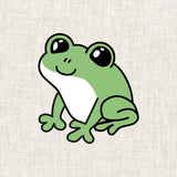 Illustration grenouille à broder sur ses vêtements
