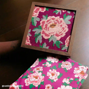 Canevas Pivoine FukurixTOMI avril Fabrics et tissu tomi