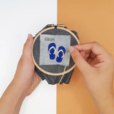 Réalisation du kit broderie tongs de fukuri