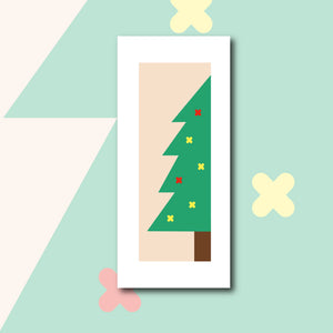 Illustration du kit de canevas marque-page sapin de Noël