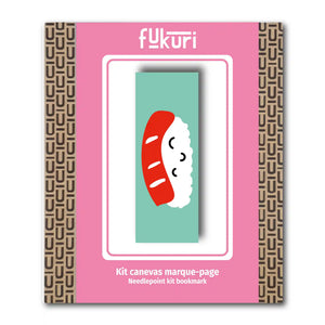 Packaging du kit canevas marque-page sushi 
