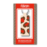 Emballage du kit de canevas porte-clés Fukuri au motif Léopard