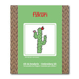 Packaging du kit broderie complet cactus