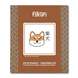 Packaging du kit broderie Shiba Inn qu motif de chien japonais très Kawaii