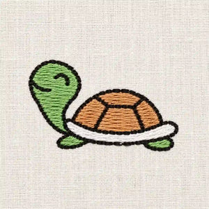 Kit de broderie Tortue simulation de réalisation