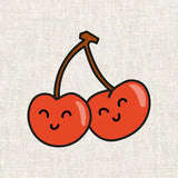Illustration du kit broderie cerises