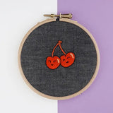réalisation du kit broderie cerises