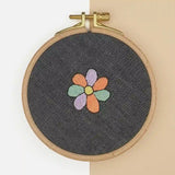 Réalisation à la main d kit de broderie fleur multicolore de Fukuri