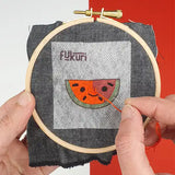 réalisation du kit broderie pastèque