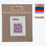 Contenu du kit broderie sans cercleau motif de timbre léopard pop