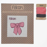 Contenu du kit de broderie sans cercle à broder Noeud rose