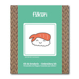 Packaging du kit broderie Sushi crevette fukuri
