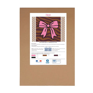 Packaging du kit canevas sans fil Noeud rose