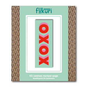 Packaging du kit canevas marque-page Xoxo