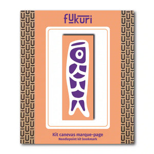 packaging du kit canevas marque-pages Koinobori
