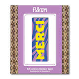 Packaging du kit marque-page Merci