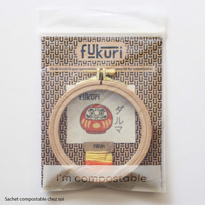 Embroidery Kit - Nippon Daruma