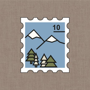 Embroidery Kit - Mountain stamp