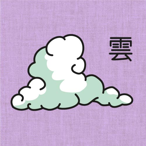 Embroidery Kit - Nippon cloud
