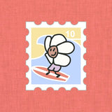 Embroidery Kit - Flower surf stamp
