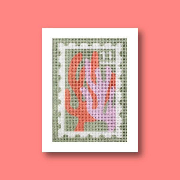 Needlepoint Kit - Stamp Seaweed