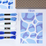 Embroidery Kit - Aqua