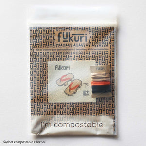Contenu du kit de broderie sans cercle à broder au motif de getas