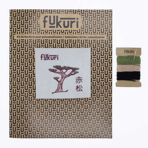 Contenu du kit de broderie pin japonais sans le cercle à broder